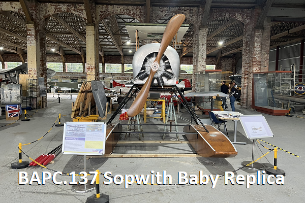 BAPC.137 Sopwith Baby replica, Hooton Park Hangars