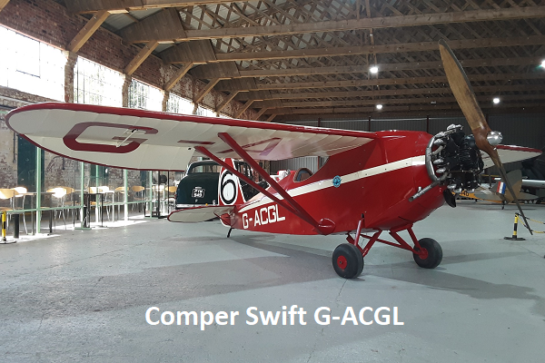 Comper Swift on loan from RAF Museum Cosford