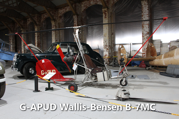 G-APUD Wallis-Bensen B-7MC, Hooton Park Hangars