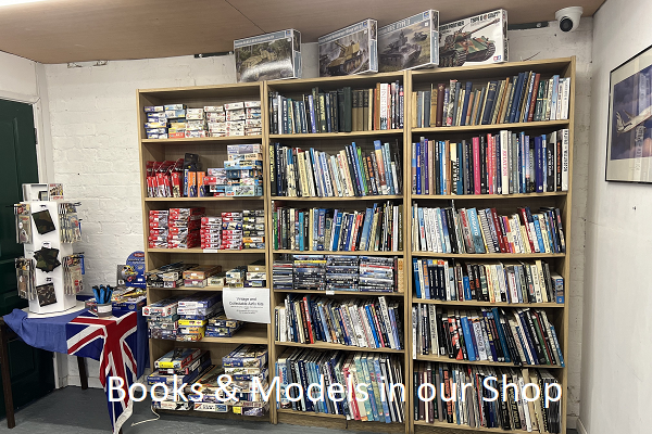 Books and models for sale in our shop