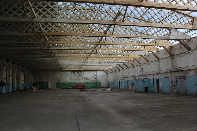 Repaired trusses B18, Hooton Park Hangars